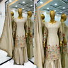 Nsr 811 Chinnon Silk Sharara Readymade Suits Wholesale Market In Surat
